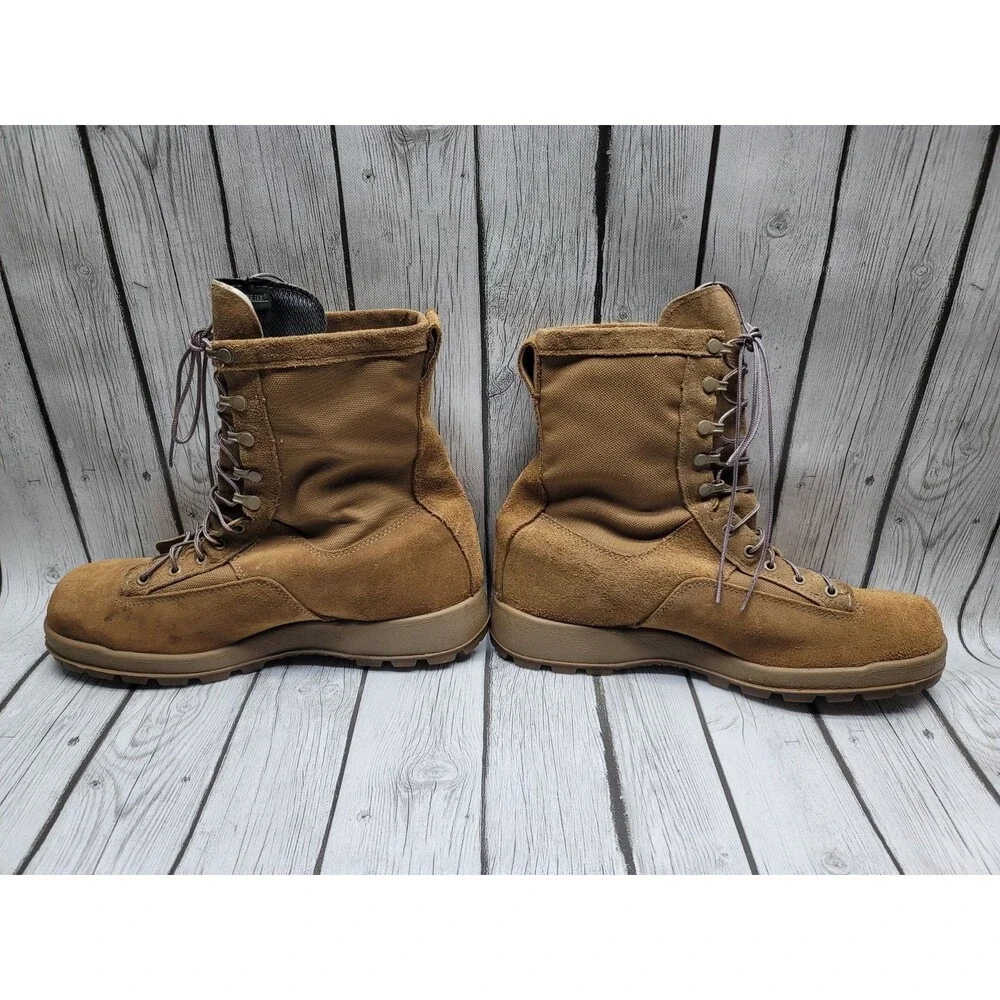 McRae Army Combat Boots Men's  13.5 W Gore-Tex Vibram Suede Cordura Coyote Brown